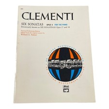 CLEMENTI Six Sonatas Opus 4 Piano Alfred Masterwork Ed Palmer Songbook 2421 picture