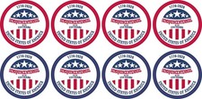 StickerTalk Semiquincentennial 250 Years USA Vinyl Stickers 1.5