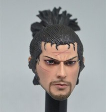 Miyamoto Musashi Samurai Sword Man Head Carved 1/6 Scale DIY 12'' Action Figure picture