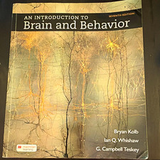 An Introduction to Brain and Behavior 7th Edition Kolb Whishaw 9781319254384 picture