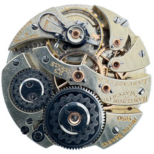 Antique 16s Hamilton Montgomery Double Sunk Railroad Pocket Watch Movement 950 picture