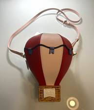 Kate Spade New York Hot Air Balloon Crossbody Zip Bag Adj Strap Red/Pink picture