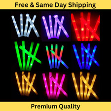Bulk LED Foam Glow Sticks 50-1000 Pack Flashing Light Up Party Rave Wedding picture