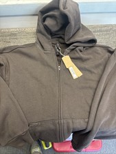Skims French Terry Zip Up Hoodie TP-SCL-12070W Espresso Size Small NWT picture