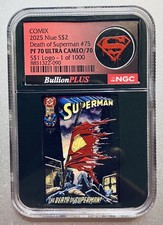 2025 Niue 1 oz Silver & 1/10th Silver Death of Superman NGC PF70/70 UC  2 Coins picture