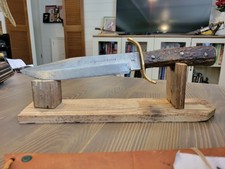 Vintage German Stag Handle Bowie Knife by PICK w/Custom Sheath picture