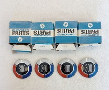 NOS MoPar 1967-68 Chrysler 300 Wheel Cover Medallions Hub Cap Center Convertible picture