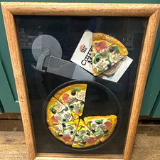 Vintage Pizza Hut 90s wall art Wood frame. Used but good condition. picture