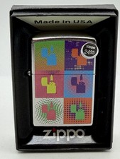 Multi Zippo Pop Art Zippo Flame Chrome 2022 Zippo Lighter New picture