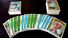 1972 topps baseball cards #361 to #420, complete your set picture