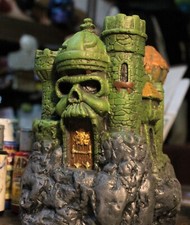 CASTLE GRAYSKULL HEMAN SCULPTURE ARTISANAL VINTAGE BOOTLEG STATUE HE-MAN FX GRAY picture