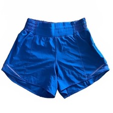 Lululemon Hotty Hot Blue Lined Athletic Shorts Running Performance Gym picture