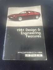 1981 Porsche 928 DEALER-only Sales Brochure Design & Engineering Feature Catalog picture