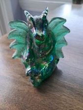 Fenton Dragon  Emerald Green Signed  302 Beautiful Colors picture
