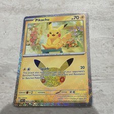 Pikachu - 25/128 30th Celebration 03/30 Holo NM Pokemon TCG picture