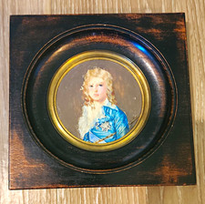 Rare Antique Miniature Portrait Napoleon II w/ Rising Crop Unsigned picture