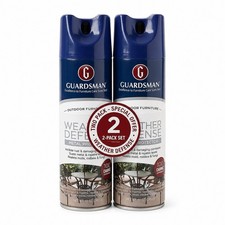 2-Pack Guardsman CLEAR Weather Defense Metal Protector Spray  Furniture 10oz picture