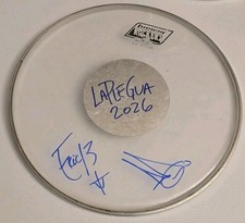 Laplegua Signed Drumhead Andy Eric 13 Combichrist 12 Inch Ludwig picture