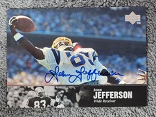1997 Upper Deck NFL Legends Signatures #AL-121 John Jefferson Autograph Auto picture