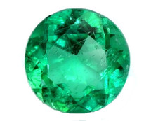 EMERALD ROUND CUT MUZO COLOMBIA NATURAL GEM GENUINE FACETED TINY SMALL 3mm AAA picture