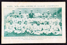 1906 Chicago White Sox Championship Team Postcard Comiskey Fielder Jones picture