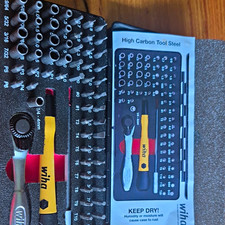 Wiha 75965  Mini Ratchet Bit & Socket Driver Set . Metal Case picture