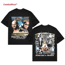 COMBATWEAR WrestleMania 17 WWE Wrestling Graphic Vintage Cotton Tee Shirt picture