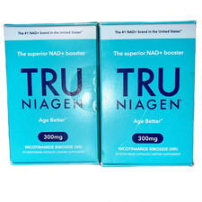 2x TRU Niagen Nicotinamide Riboside NR 300mg NAD+ Booster 30 Caps Exp 06/2029 picture