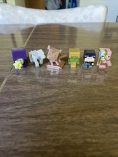 Minecraft Mini Figures Collectible Lot Mattel Mojang Set of 6 picture