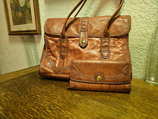 Frye Brown Leather Campus Bag Bag And Wallet picture