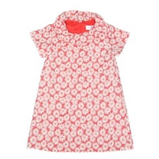NWT Girls Rachel Riley Red Metallic Gold Floral Daisy Shift Dress Size 5Y /352 picture