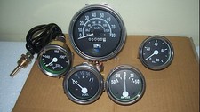 Willys Jeep MB GPW CJ Gauges Kit Speedometer MPH KPH Temp Oil Fuel Amp Gauge picture