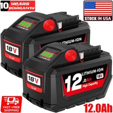 PACK 12.0Ah For Milwaukee For M18 18V Extended Capacity Battery 48-11-1860 NEW picture