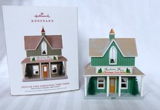 2018 Hallmark Ornament 35th in Series Nostalgic Houses Festive Firs Tree Farm picture