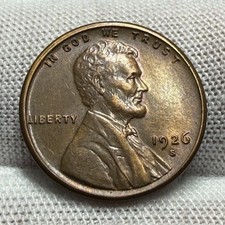1926-S Semi-Key Date Lincoln Wheat Cent Penny receive coin pictured #6376 picture