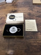vintage Zippo Citizen National Bank advertising key holder with box guarantee picture