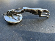 VINTAGE 1932 FORD GREYHOUND HOOD ORNAMENT CHROME RADIATOR CAP COUPE SEDAN picture