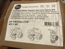 Rheem RTG20326 Tankless Water Heater Service Valve Kit 3/4”￼ picture