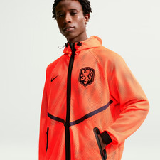 Netherlands National Team Nike 2026 Anthem Mesh Dri-FIT Full-Zip Hooded Jacket picture