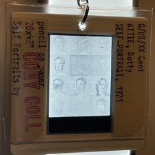 Dotty Attie “Self Portrait ” Modern American Art 35mmslide Keychain 303 picture