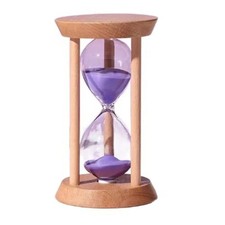 Sand Hourglass Timer 1/3/5 Minutes Egg Sandglass Timer Clock Decor Wooden Gift picture