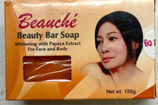 Beauche Beauty Whitening Bar Soap 150g w/ Papaya Extract Face/Body New in Box picture
