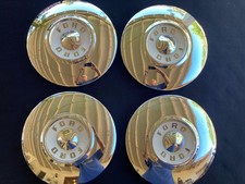 Vintage 1955 1956 Ford Thunderbird Fairlane Dog Dish Hubcaps (4) picture