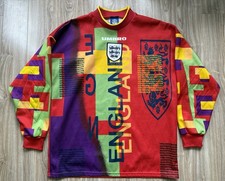 Vintage 1996/97 England National Team Euro Umbro Skittles Goalie GK Jersey XL picture