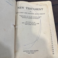 The New Testament translated from greek New York American Bible society, 1816 picture