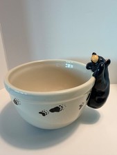 Vintage & Cute Bearfoots Big Sky Carvers ceramic bear bowl 2000 picture