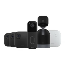 Blink Video Doorbell + Outdoor 4 System, 4 Cameras, Wireless Wi-Fi, HD, Black picture