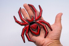 1 X Red Black Spider Emblem Fit F-150 Silverado Sierra RAM Black Widow Edition picture