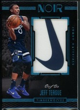 Jeff Teague 2017-18 Panini Noir - Jumbo Materials Swoosh One of One 1/1 Rare picture