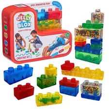 Jelly Blox Creative Kit 20 Soft Multicolor Building Blocks for Kids Safe Fun picture